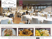 Tablet Screenshot of dafrancoristorante.it